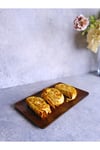 Ligna Melamin Ahşap Rölyefli 16x26 Cm Servis Tabağı, Sunum Tabağı, Pasta Tabağı, Sunumluk