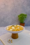 Macaroni Ahşap Ayaklı 22,5 Cm Melamin Servis Tabağı, Çukur Sunum Tabağı, Sunumluk, Kase