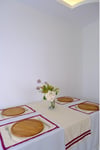 Terra Duck Keten Mürdüm Fisto Dantel Biyeli Runner 40x140 Cm