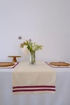 Terra Duck Keten Mürdüm Fisto Dantel Biyeli Runner 40x140 Cm