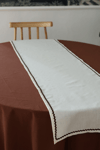 Ziggy Duck Keten Yıkanabilir Leke Tutmaz Biyeli Runner 40x140 Cm