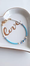 Hediyelik Nazar Boncuklu Bileklik - Mavi