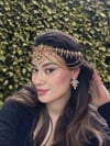Ala Model Gold Alınlık ve Küpesi