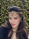 Ala Model Gold Alınlık ve Küpesi