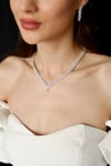 Çift Sıra Baget Model Zirkon Set