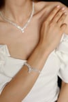 Çift Sıra Baget Model Zirkon Set