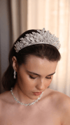 Clara Model Kristal Zirkon Gelin Tacı