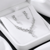 Grey Model Gold Zirkon Kolye Seti