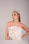 Hila Model İncili Zirkon Tac