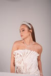 Hila Model İncili Zirkon Tac