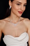 Leila Model Zirkon Kolye Seti