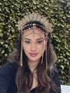 Lina Model Gold Alınlık ve Küpesi