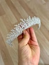 Mini Mısra Model Zirkon Taşlı Gelin Tacı