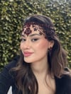 Nare Model Bordo Alınlık ve Küpesi