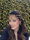 Nare Model Gold Alınlık ve Küpesi