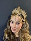 Sultan Model Gold Alınlık ve Küpesi