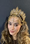 Sultan Model Gold Alınlık ve Küpesi
