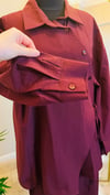 BAĞLAMALI KETEN TAKIM-BORDO