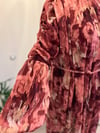 BORDO RENKLİ ŞİFON ELBİSE