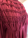 BORDO ŞİFON ELBİSE