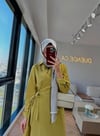 POPLİN BAĞLAMALI ELBİSE-YEŞİL