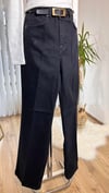 Wide Leg Antrasit Denim Pantolon