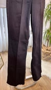 Wide Leg Kahverengi Denim Pantolon