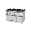 Atalay Seri 730 AGK-1273 D Gazlı Kuzine | 6 Bek Ø80 + GN 2/1 Fırın | Dolaplı | 100–300°C | Pilotlu-Termokupllu | LPG/NG