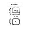 Brema CB 416 A HC – 44 KG/GÜN Küp Buz Makinesi