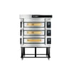 Moretti Forni S100ES-151500-S – Steel Serisi | 2x15 cm Taş Tabanlı Elektrikli Pizza Fırını (Alt Standlı)