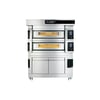 Moretti Forni S140ES-222200-P – Steel Serisi | 2x22 cm Taş Tabanlı Katlı Fırın (Buharlı, Mayalandırmalı)