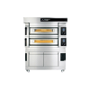Moretti Forni S140ES-222222-P – Steel Serisi | 3x22 cm Taş Tabanlı Katlı Fırın (Buharlı, Mayalandırmalı)