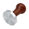 SIWHT-54 Spiral Inox Base Wooden Handle Tamper – 54mm | Spiral Desenli Paslanmaz Çelik Tabanlı Ahşap Saplı Espresso Sıkıştırıcı 54 mm