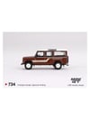 Genel Markalar 164 Land Rover Defender 110 1985 County Station Wagon Russet Brown Diecast Model Araba