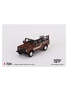 Genel Markalar 164 Land Rover Defender 110 1985 County Station Wagon Russet Brown Diecast Model Araba