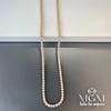 2 Mm  Zirkon Taşlı Pirinç Kolyeler 40+5 Cm Uzatma Payı - Kl0081