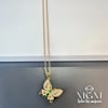 Çelik Kolye Kelebek Detaylı - Kl0104