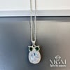 Çelik Zirkon Taşlı Baykuş Kolye - Kl0139