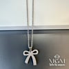 Çelik Zirkon Taşlı Fiyonk Kolye - Kl0147