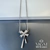 Çelik Zirkon Taşlı Fiyonk Kolye - Kl0153