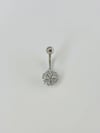 Çiçek Detaylı Göbek Piercing - Pg0041
