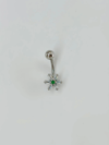 Çiçek Detaylı Göbek Piercing - Pg0082