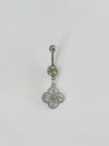 Çiçek Detaylı Göbek Piercing - Pg0099