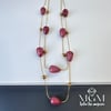 Doğal Taş Taşlı Çelik Kolyeler - Kl0024
