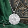 Gümüş El Hakkanî Mührü Bayan Kolye