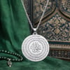 Gümüş El Hakkanî Mührü Bayan Kolye