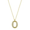Gümüş Gold O Harfi Kadın Kolye