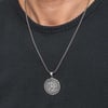 Gümüş Vegvisir Viking Pusulası Erkek Kolye