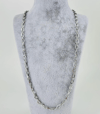 Rodyum Çelik Erkek Kolye 60 Cm - Ekl0014
