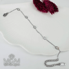 Rodyum Sedef Taşlı Çelik Bileklikler 16+5 Cm Uzatma Payı - Kbl0099